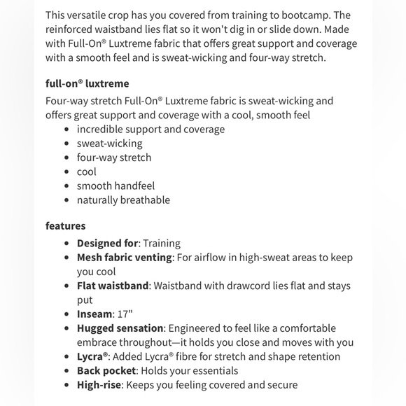 Lululemon Train Times Crop (17") - Picture 13 of 13